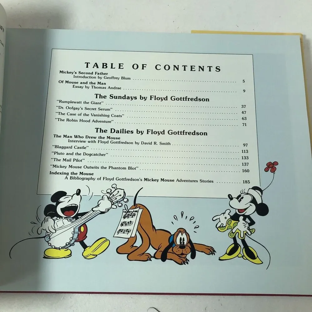 Walt Disney's Mickey Mouse in Color Gottfredson 1988 HC‎ First Edition Vintage B